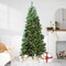 Northlight 7' Pre-Lit Slim Glacier Pine Artificial Christmas Tree - Multicolor LED Lights